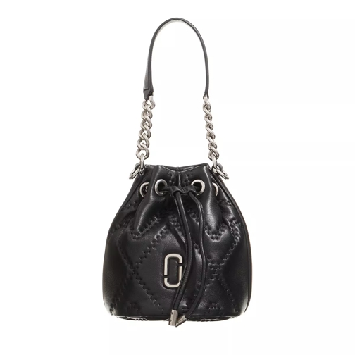 Marc Jacobs The Bucket Quilted Leather Black Sac reporter