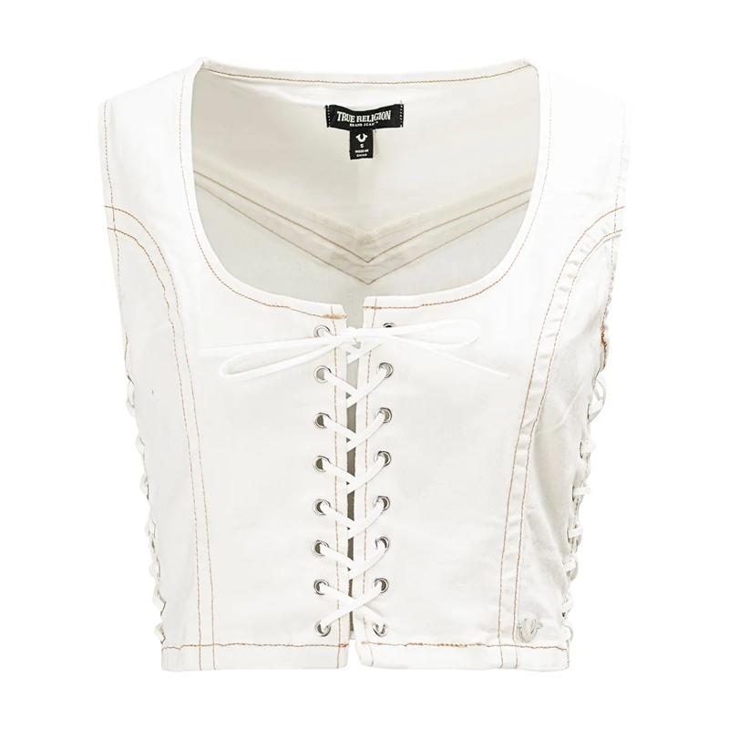 True Religion Top Denim-Top offwhite