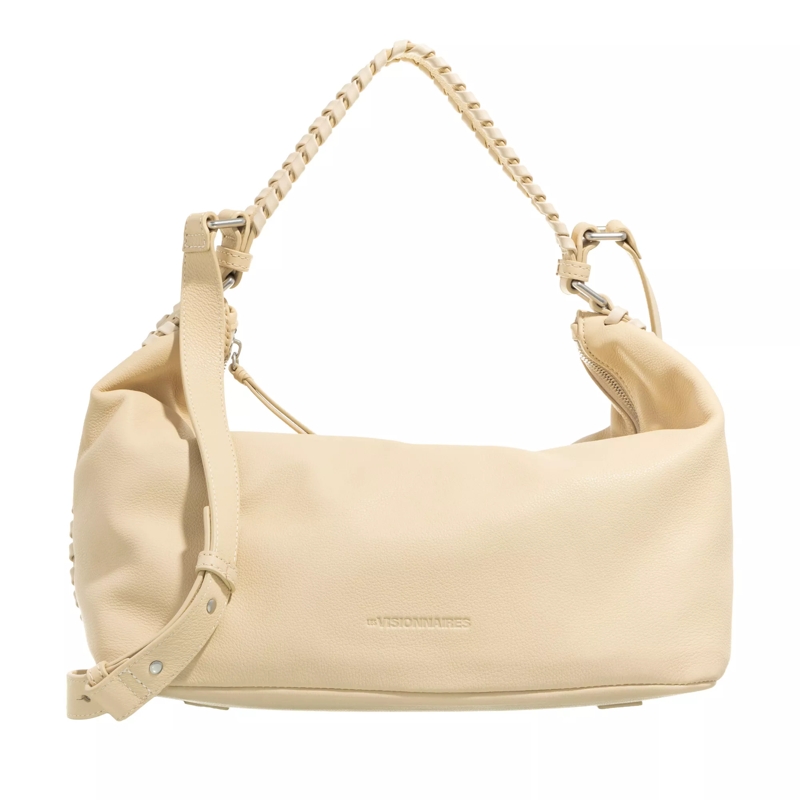 LES VISIONNAIRES Hobo Bag Elisa Lacing Light Beige / Off White