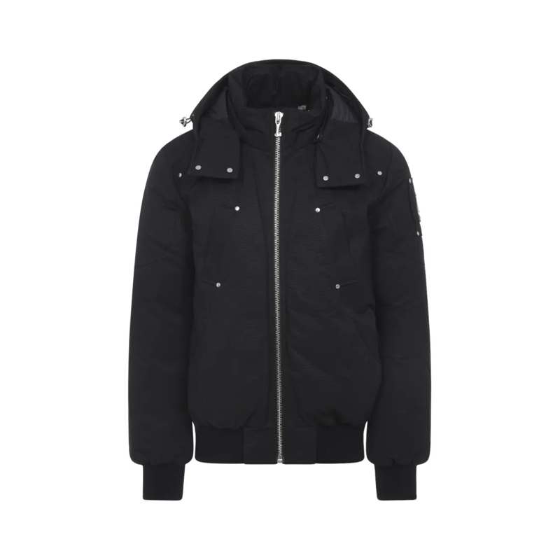 Moose Knuckles Doudoune Padded Down Jacket With Structured Silhouette Black