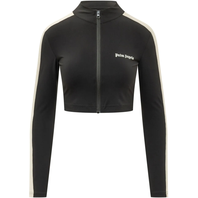 Palm Angels Übergangsjacke Giacca Sportiva Corta con Zip e Collo Alto schwarz