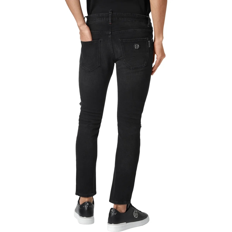 Philipp Plein Skinny-Leg-Jeans Jeans Skinny Fit Python grau(Image 2)