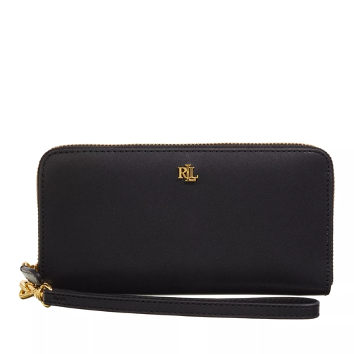 Lauren Ralph Lauren Wristlet Zip Wallet Large Black Portemonnaie mit Zip-Around-Reißverschluss