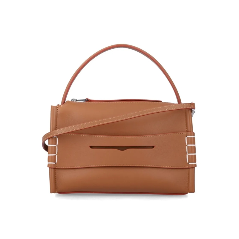 J.W.Anderson Schultertasche Small Loafer Leather Bag Brown