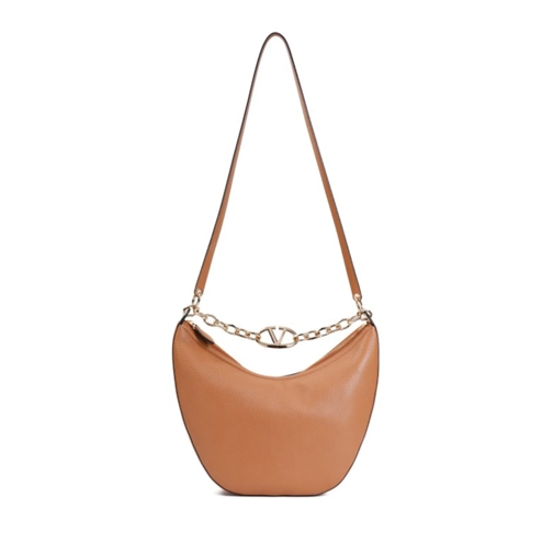 Valentino Hobo Bag V Logo Moon Medium Hobo Bag Brown