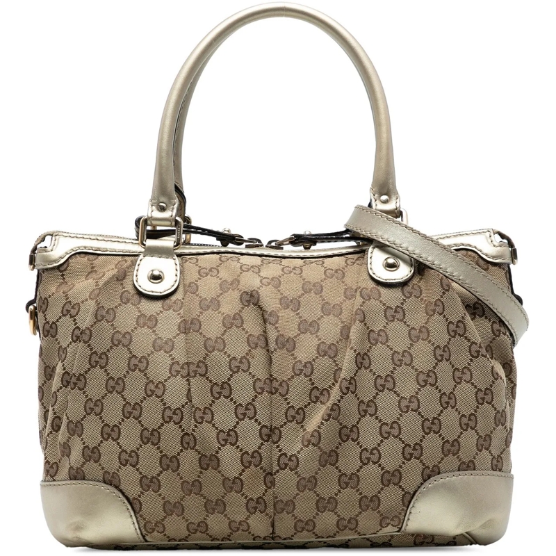 Gucci Sac à bandoulière GG Canvas Sukey Satchel braun