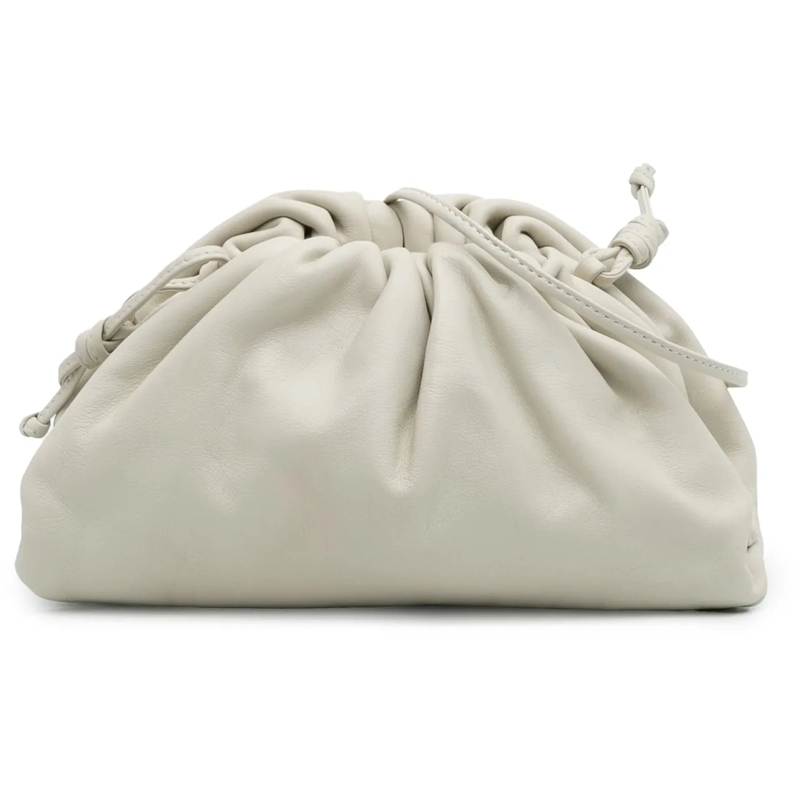 Bottega Veneta Sac à bandoulière Lambskin The Mini Pouch Crossbody weiß