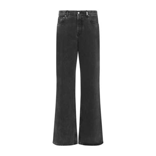 Alexander McQueen Low Rise Baggy Jeans Black Jeans