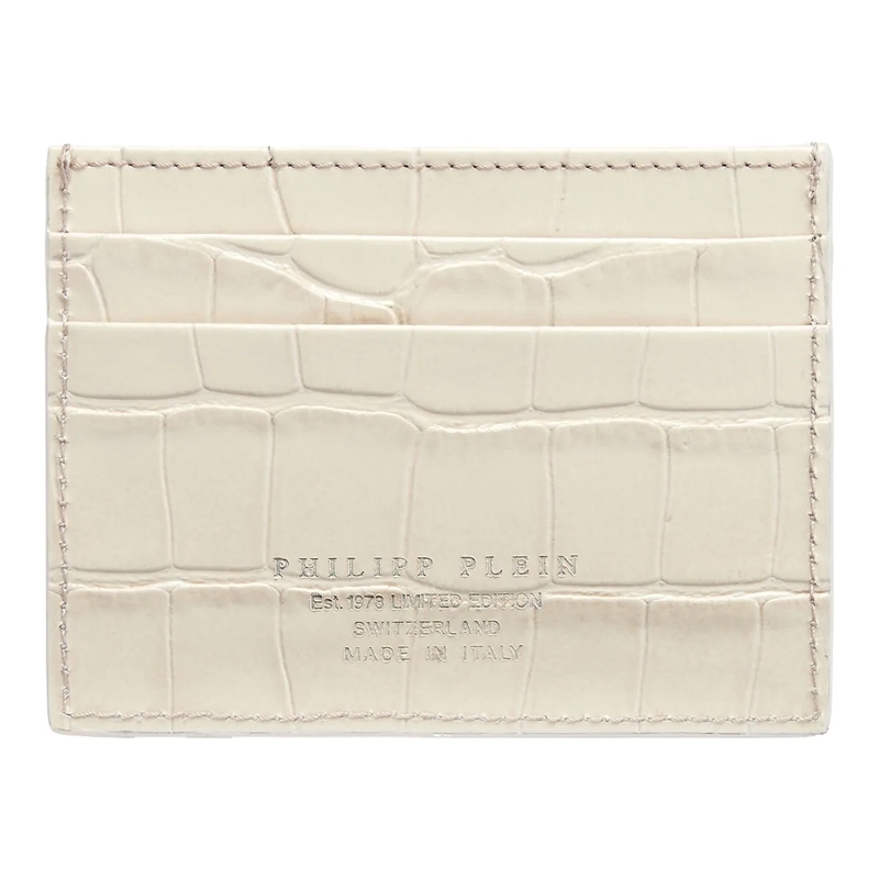 Philipp Plein Geldbörse Inhaber Von Kreditkarten Skull Crocco Print beige(Image 2)