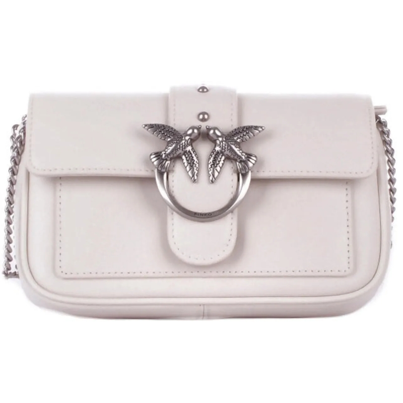 Pinko Fourre-tout Bags Bianco Setaold Silver silber