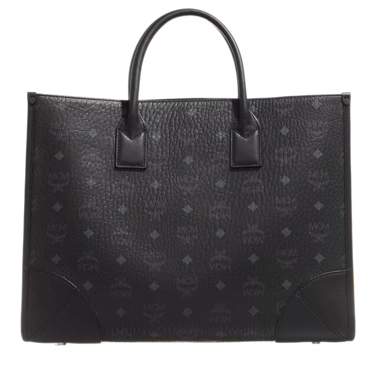 MCM Munchen Tote Large Black Tote