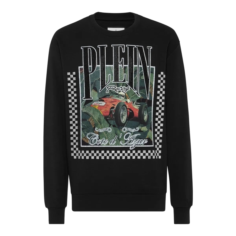 Philipp Plein Top Sweatshirt Racing schwarz