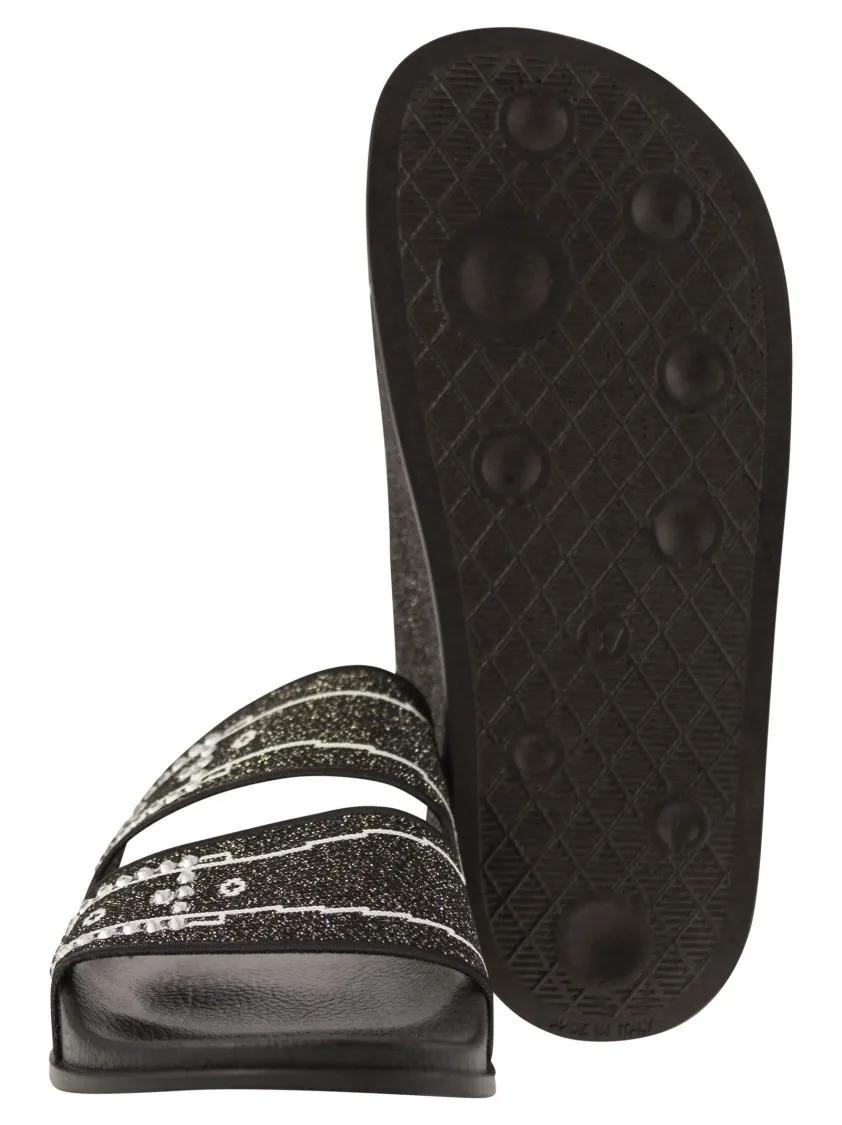 Thumbnail - Marni Sandalen - Jacquard Design Sandals With Anatomical Rubber Ins - Gr. 37 (EU) - in Schwarz - für Damen