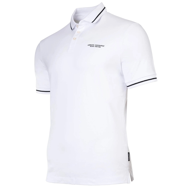Armani Exchange Polohemd Armani Exchange A|X ARMANI EXCHANGE Herren Poloshi weiss(Image 3)