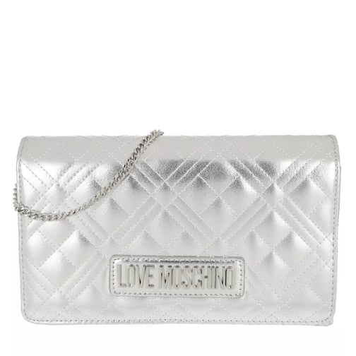Love Moschino Quilted Handle Bag Argento Sac à bandoulière