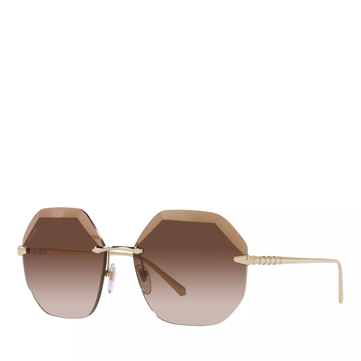 Bvlgari gold store plated sunglasses