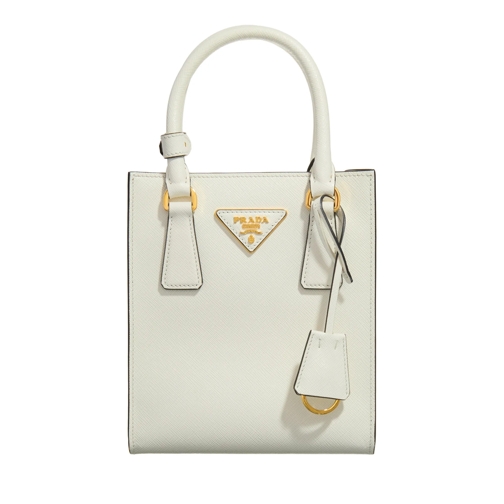 Prada Tote Mini Tote Double Handle And Strap Bianco