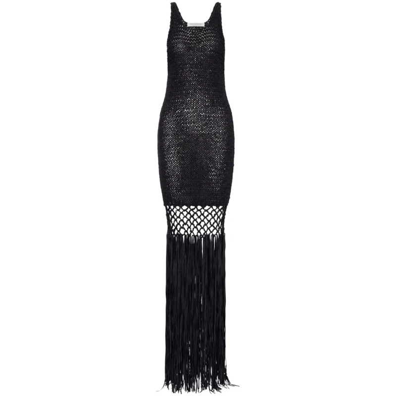 Philosophy Di Lorenzo Serafini  Refined Neutral Dress With Timeless Silhouette Black