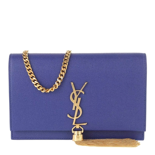 Saint Laurent Kate Monogramme Chain Clutch Saphir Bleu Crossbody Bag