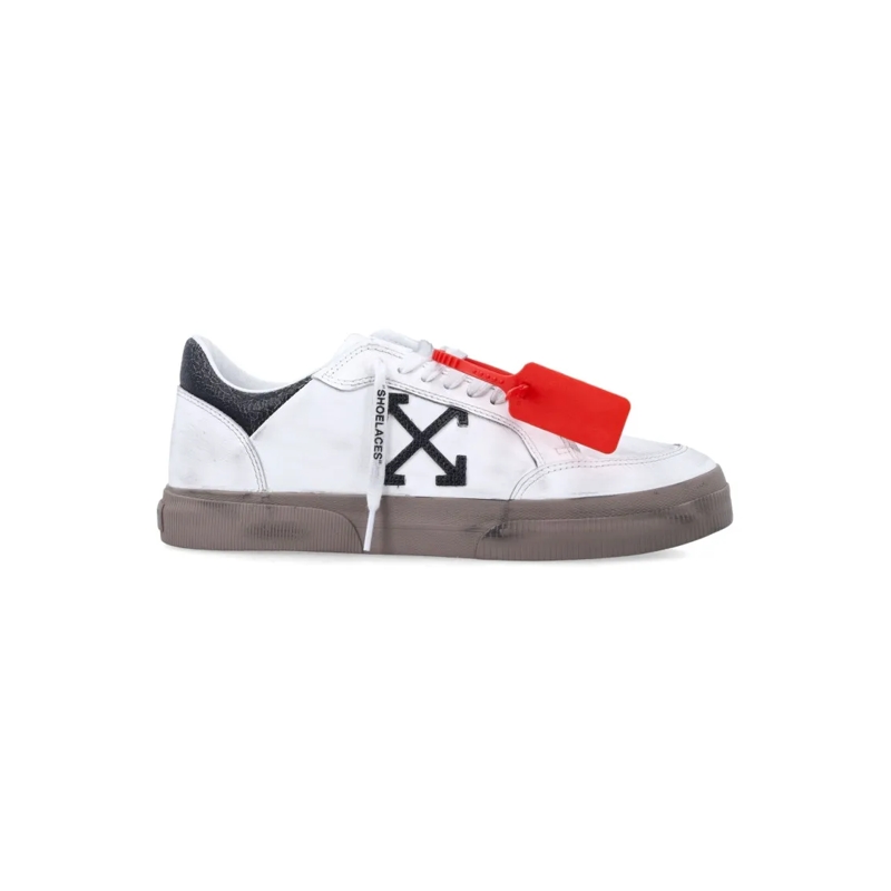 Off-White Lage-top sneaker Vintage Calfskin Leather Low-Top Sneakers With Ico White
