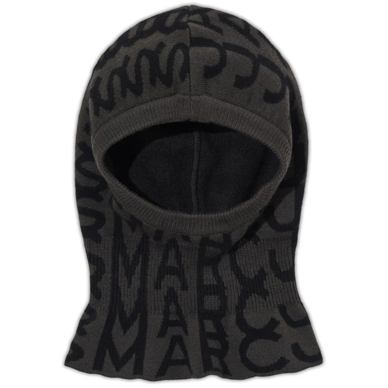 Marc Jacobs Mütze The Monogram Balaclava grau