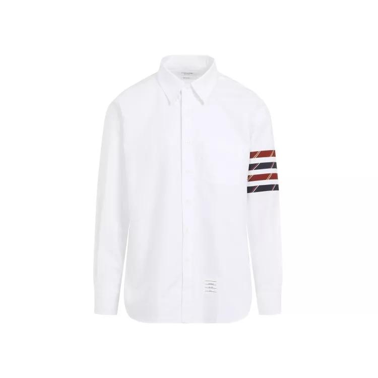 Thom Browne - Straight Fit Long Sleeves Shirt - Größe 3 - white