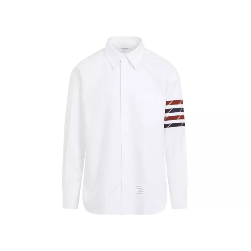 Thom Browne Straight Fit Long Sleeves Shirt White 