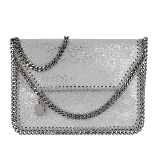 Stella McCartney Falabella Crossbody Mini Bag Shiny Dot Silver Borsetta a tracolla