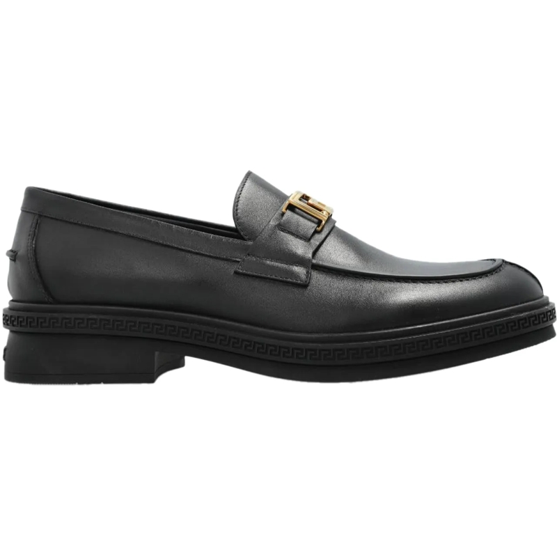 Versace Mocassin Flat Shoes Black schwarz