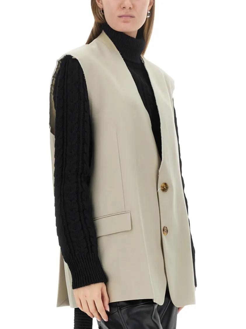 ベスト・ジレ Mm6 Maison Margiela Single-Breasted Vest Mm6 Maison Margiela Single-Breasted Vest (MM6 Maison