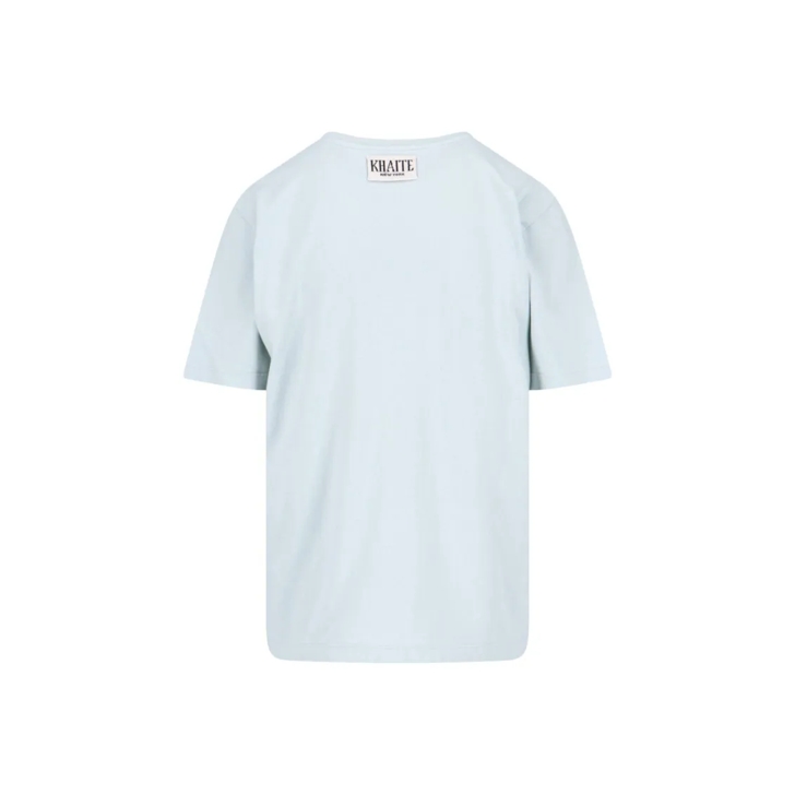 Khaite Logo T-Shirt – Light Blue Blue | T-Shirt