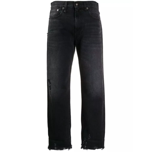 R13 Black Cropped Denim Jeans Black 