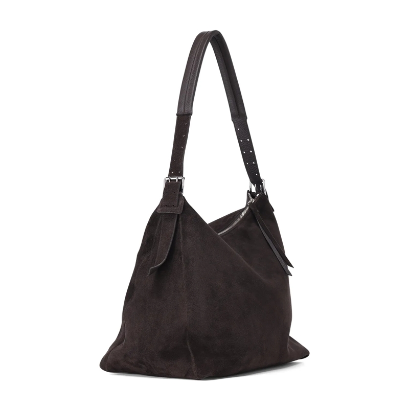 Lemaire Sac Tasche Belted Hobo aus Leder braun(Image 3)