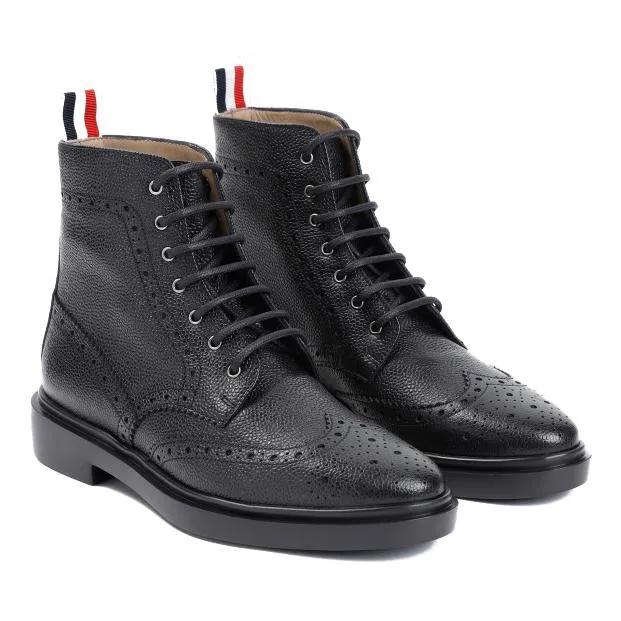 Thom Browne Stiefel - Classic Wingtip Boot - Gr. 36 (EU) - in Schwarz - für Damen