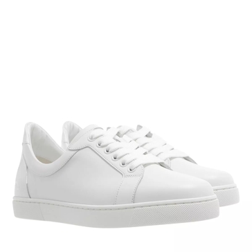 All white louboutin store trainers