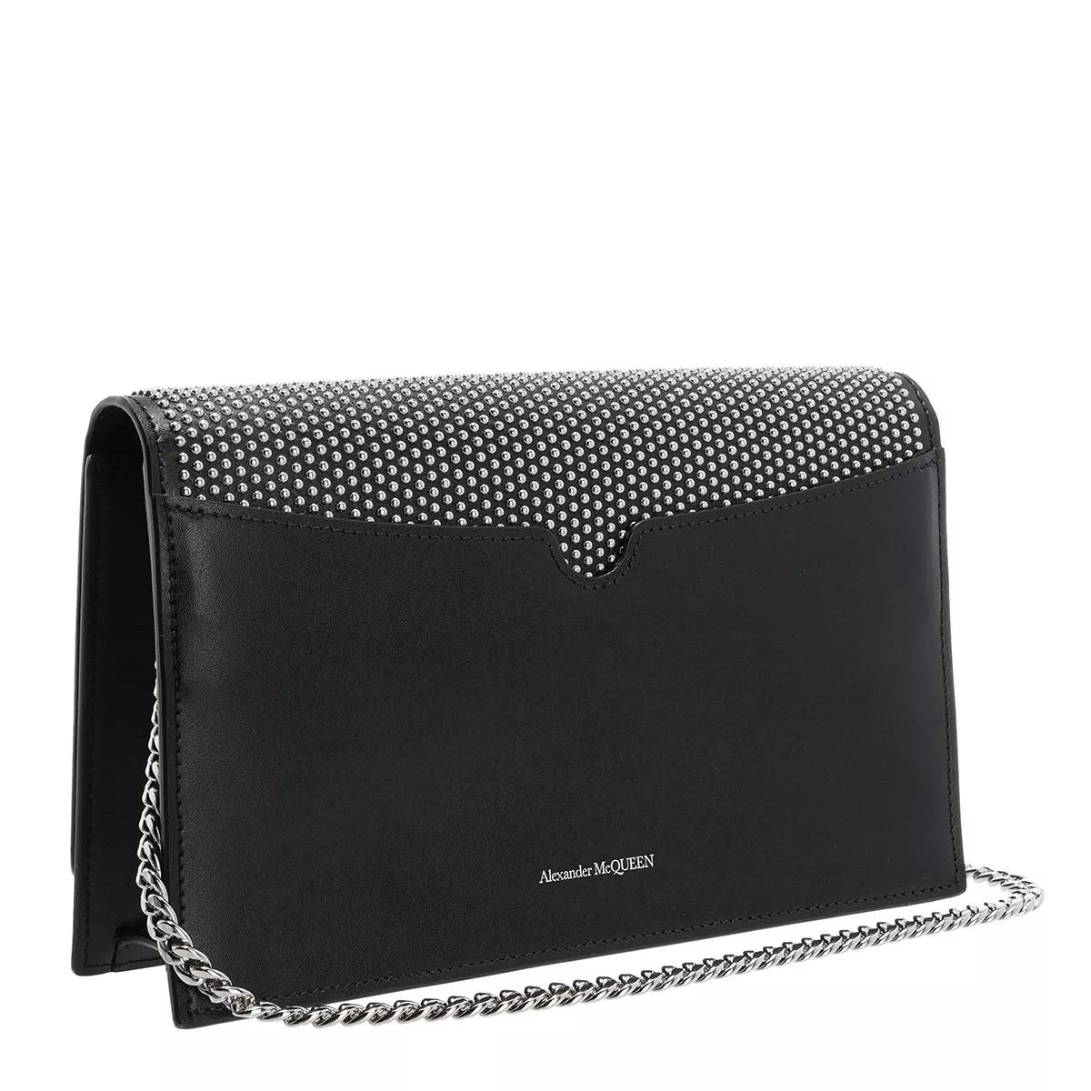 Alexander mcqueen Crossbody bags Medium Strass Skull Crossbody Bag in zwart