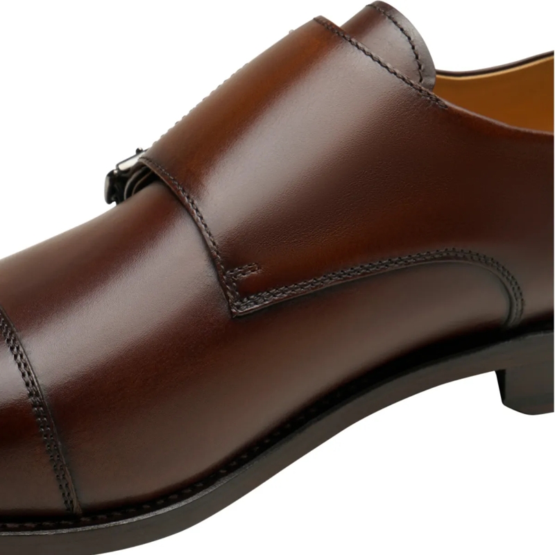 Henry Stevens Monkstraps Schnallenschuhe Marshall CDM dunkel-braun(Image 3)