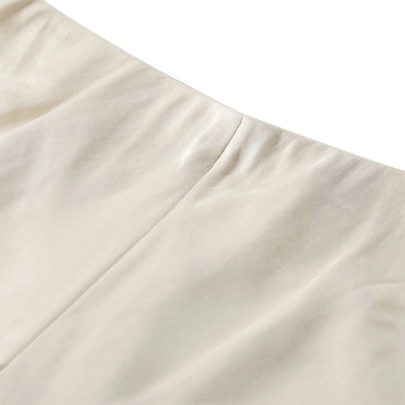 Vince Casual broeken Schlupfhose aus Satin Creme