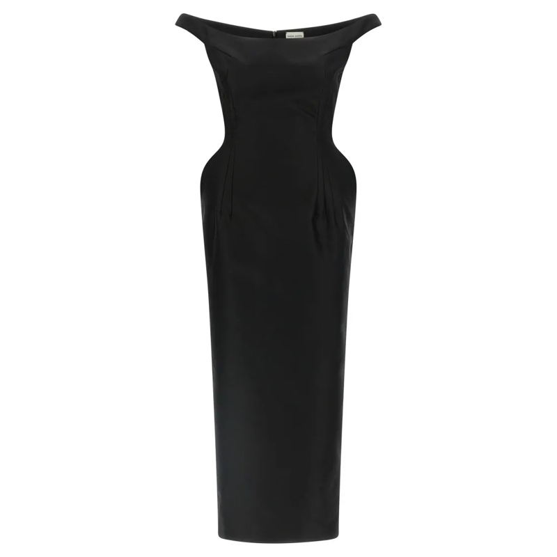 Magda Butrym Robe midi '15' Dress Black