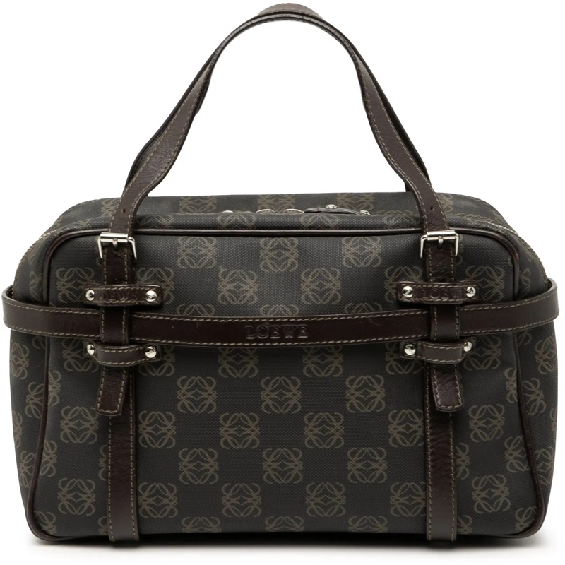 Loewe Tote Anagram Coated Canvas Handbag braun