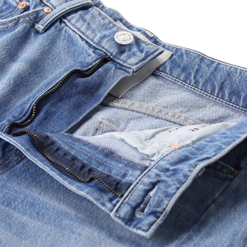 Mother Jeans Jeans The Half-Pipe Ankle Cuff Fray blau(Image 3)