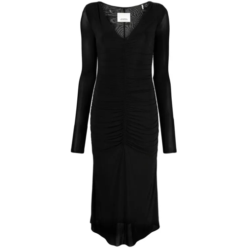 Isabel Marant Midi Laly Black Dress Black 