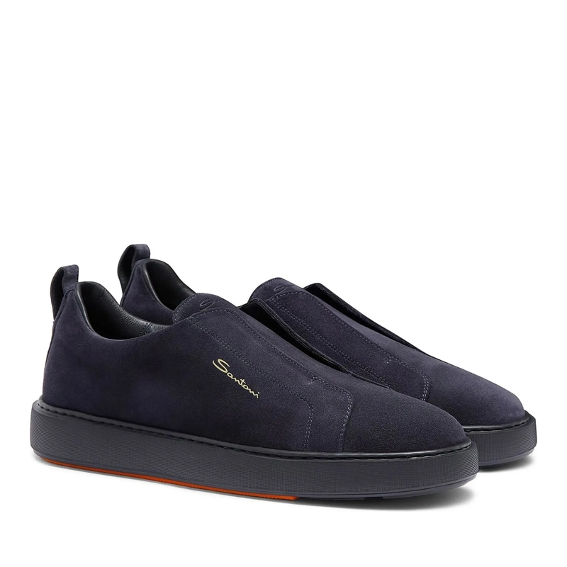 Santoni Low-Top-Sneaker Sneaker Donkerblauw blau(Image 6)