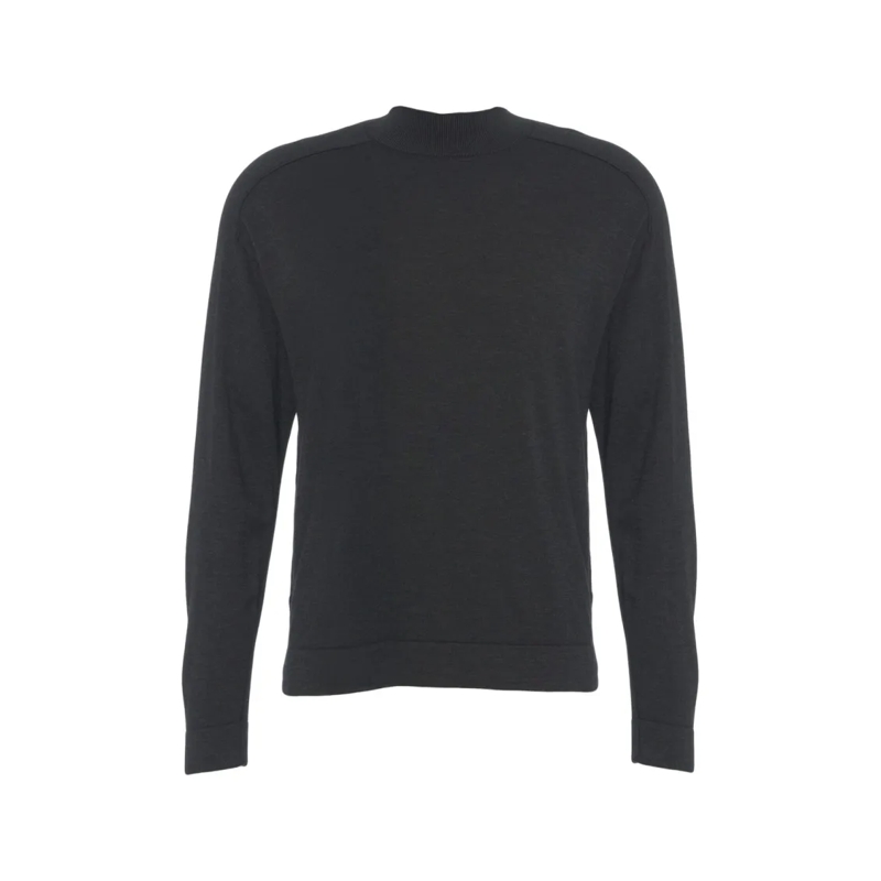 Transit Pull Mock Neck Wool Blend Transit Sweater Black