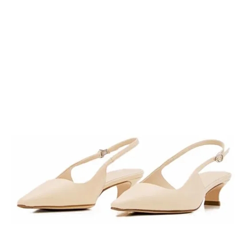 Aeydē 35mm Catrina Nappa Leather Slingback Neutrals Pump