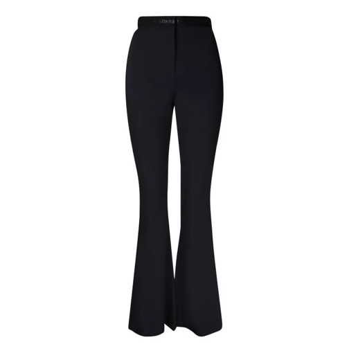 Versace Jeans Couture Black Flared Trousers Black Casual byxor