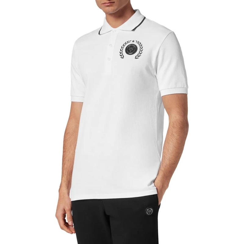 Plein Sport Top Poloshirt Carbon Tiger weiss(Image 3)