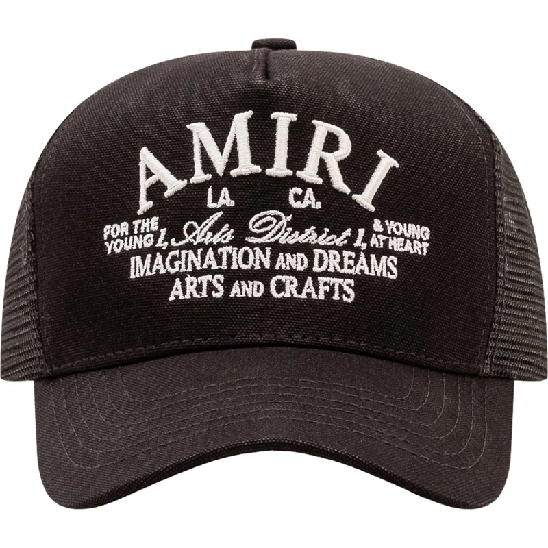 Amiri  Cappello Trucker Arts schwarz