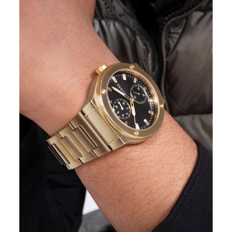 Guess Quarzuhr Quarz-Analoguhr Jet gold(Image 6)