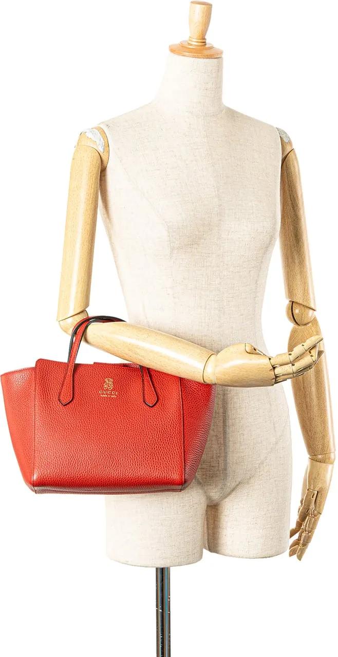 Thumbnail - Gucci Crossbody Bags - 2016-2025 Mini Leather Swing Handbag - Gr. unisize - in Rot - für Damen
